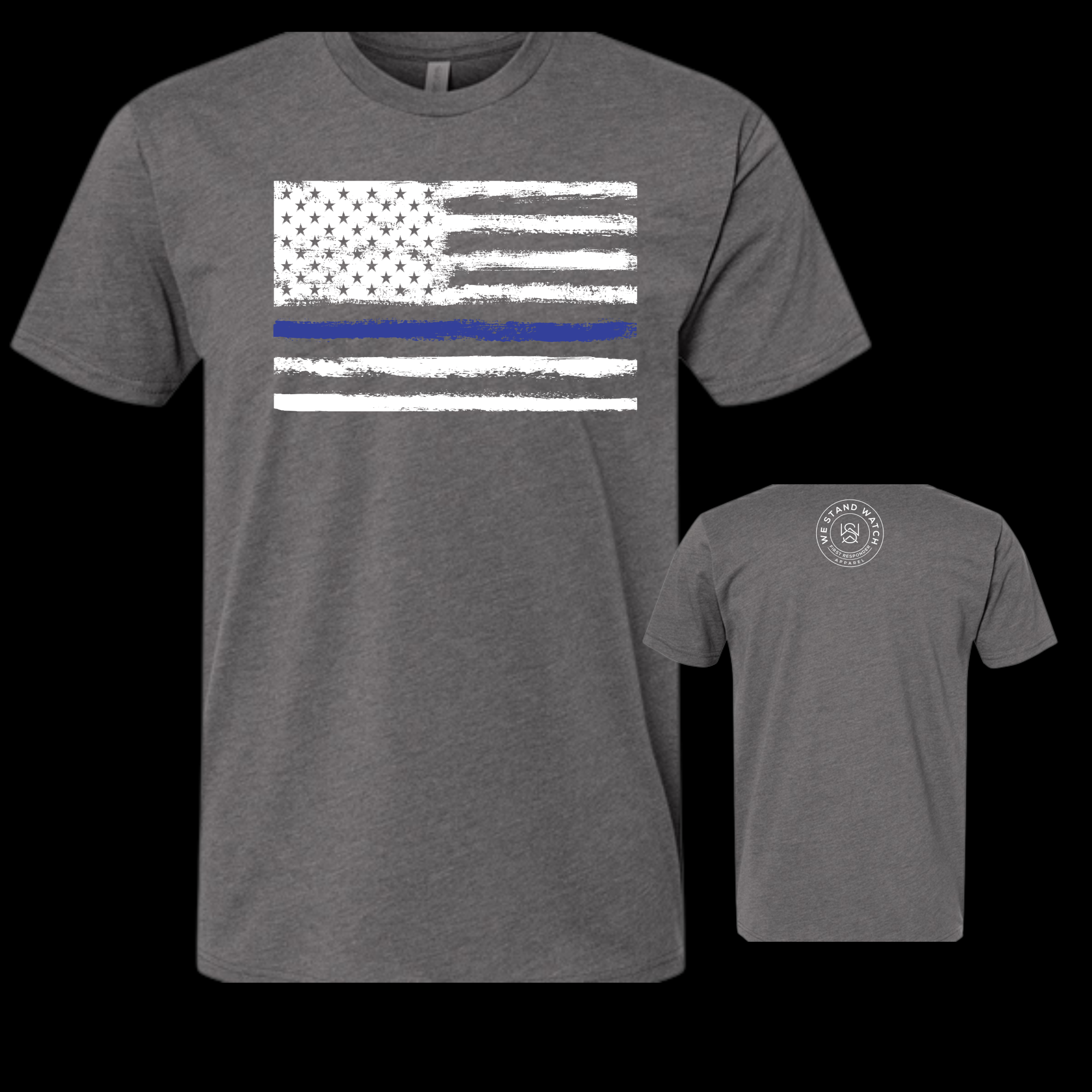 Blue Line White Flag - We Stand Watch