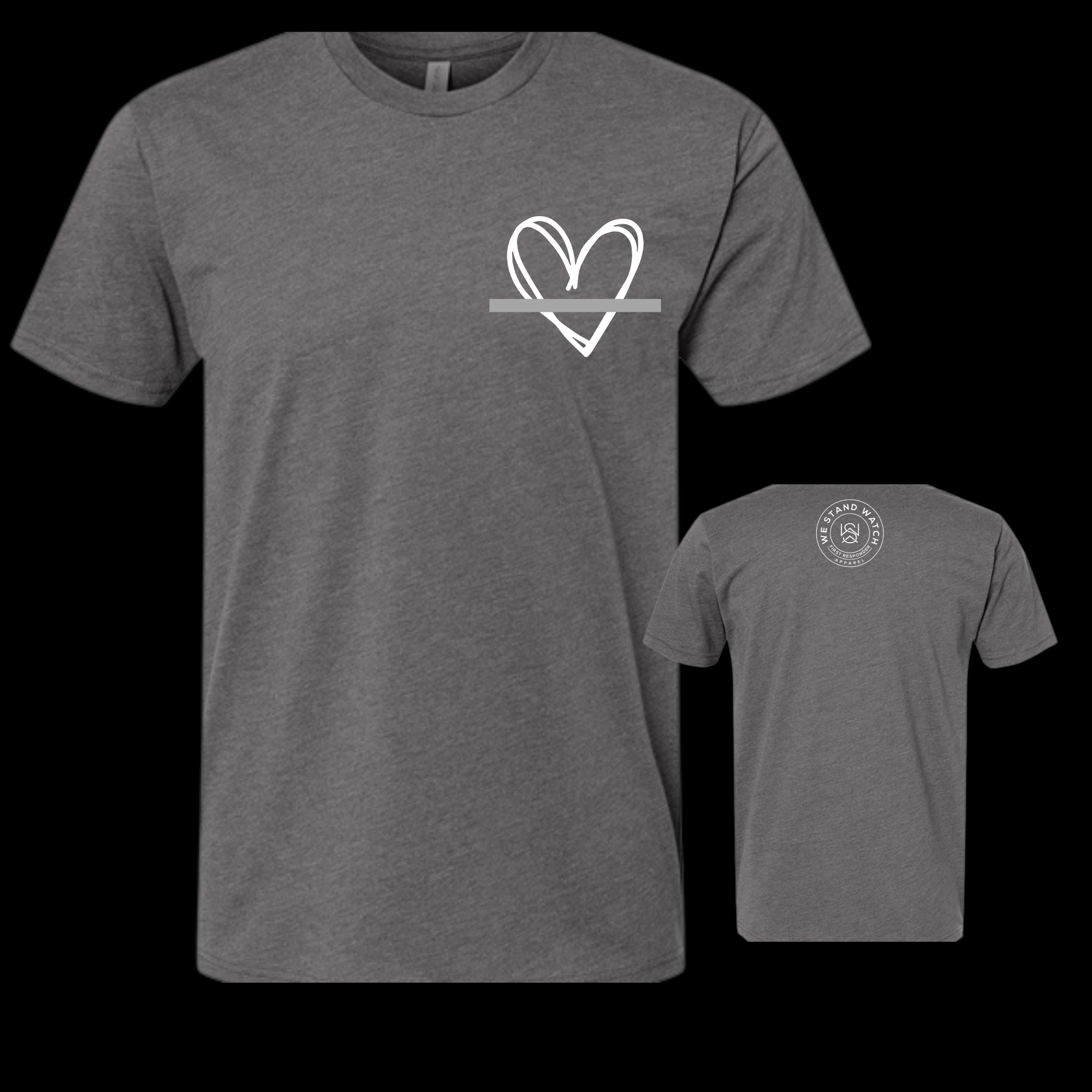 Corrections White Simplistic Heart Gray - We Stand Watch