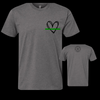 Military Black Simplistic Heart Green Line - We Stand Watch