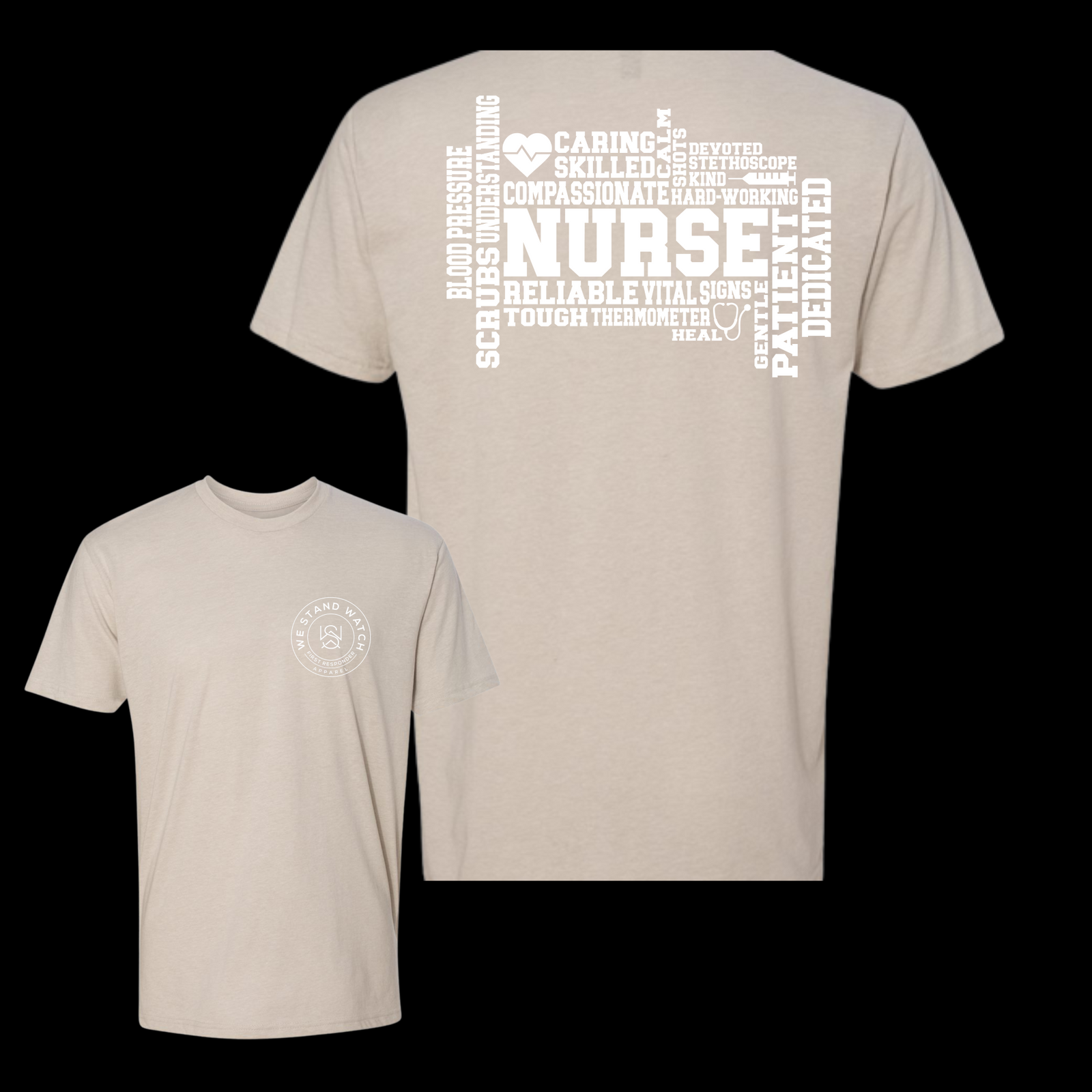 Nurse Word Back (White) - We Stand Watch
