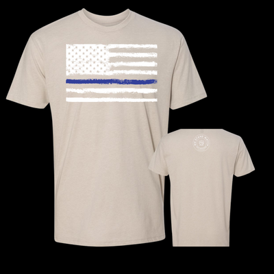 Blue Line White Flag - We Stand Watch