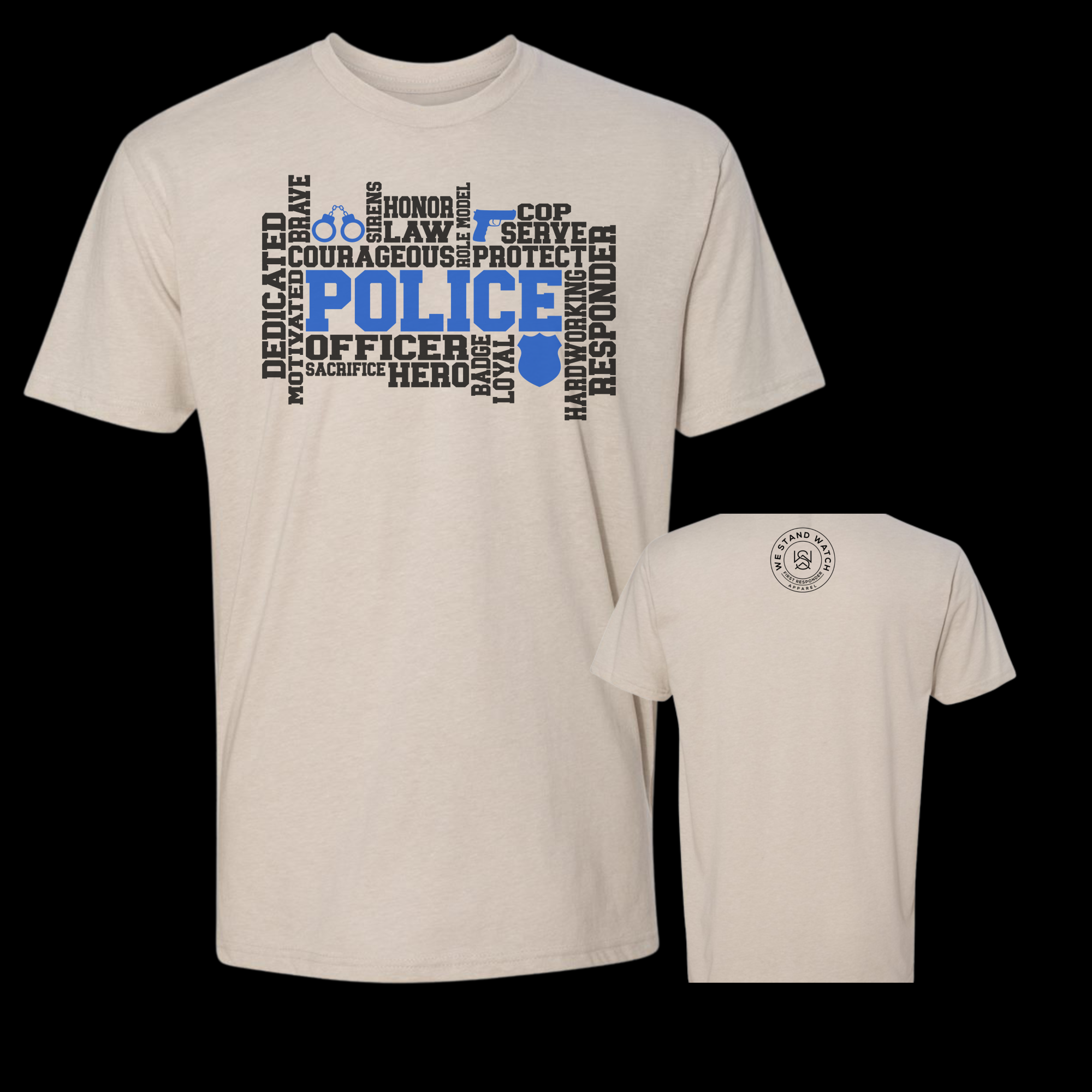 Police Front Word - We Stand Watch