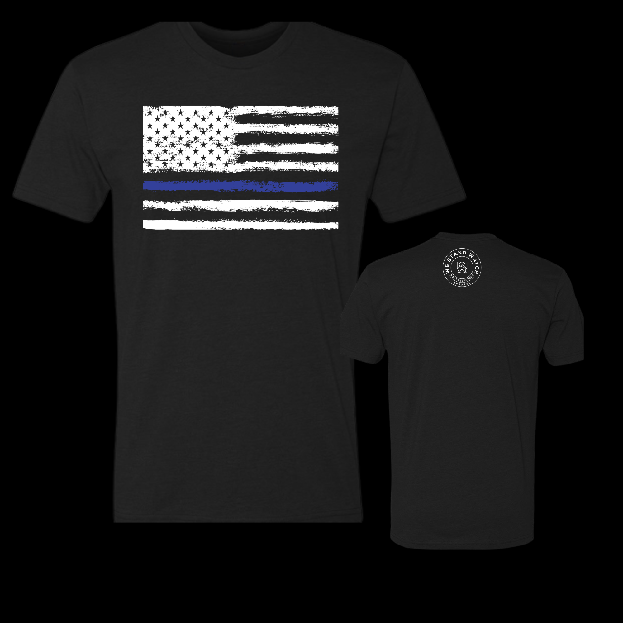 Blue Line White Flag - We Stand Watch