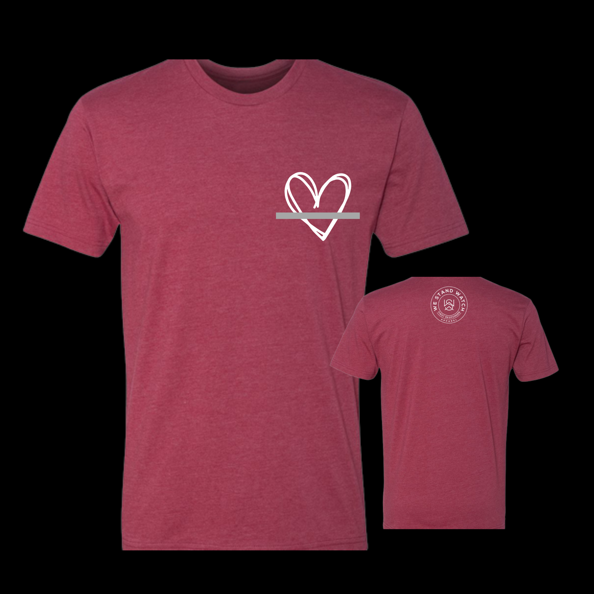 Corrections White Simplistic Heart Gray - We Stand Watch