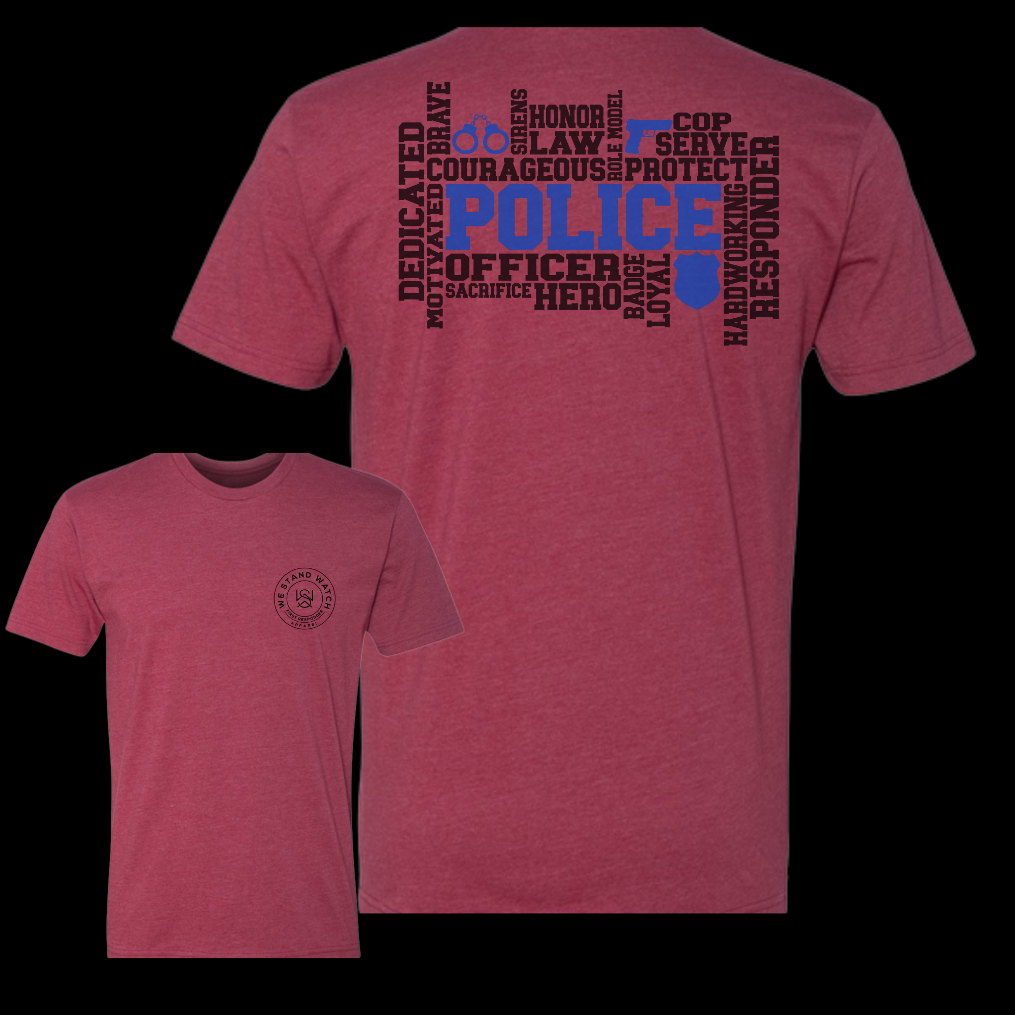 Police Word Back - We Stand Watch