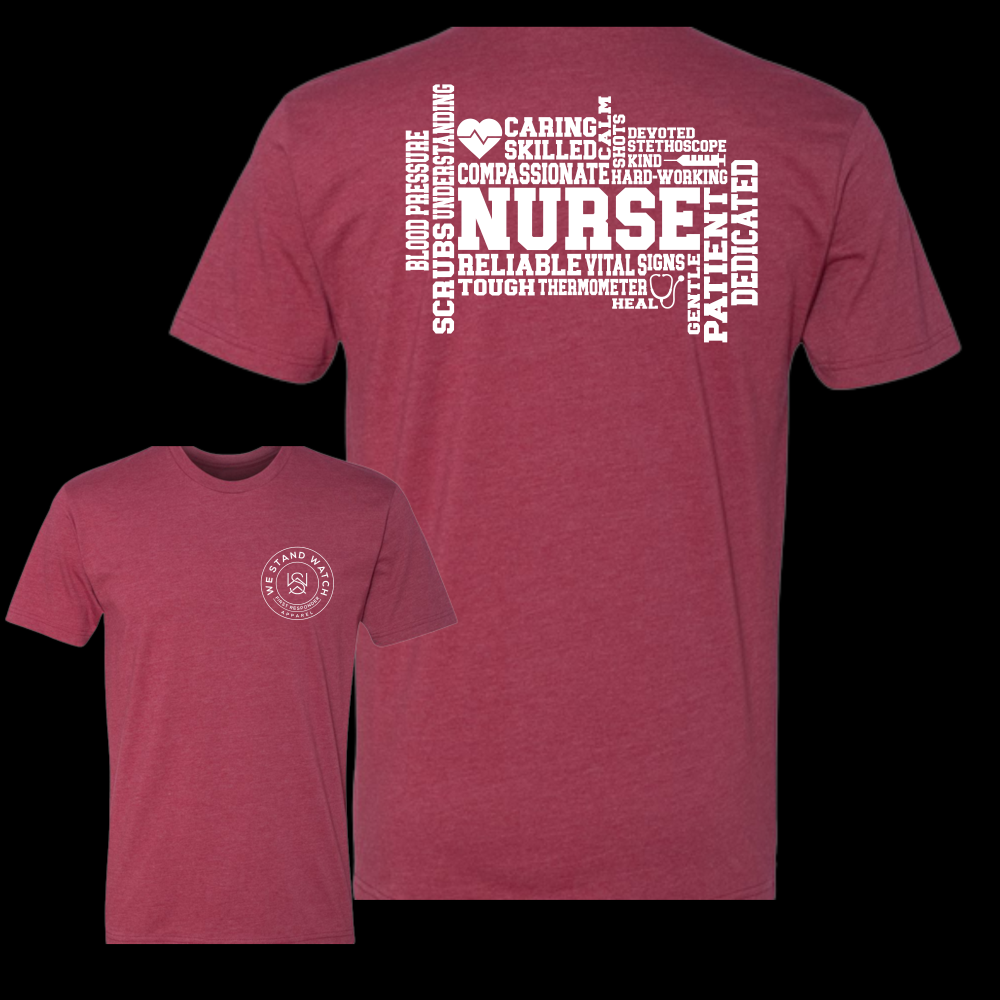 Nurse Word Back (White) - We Stand Watch