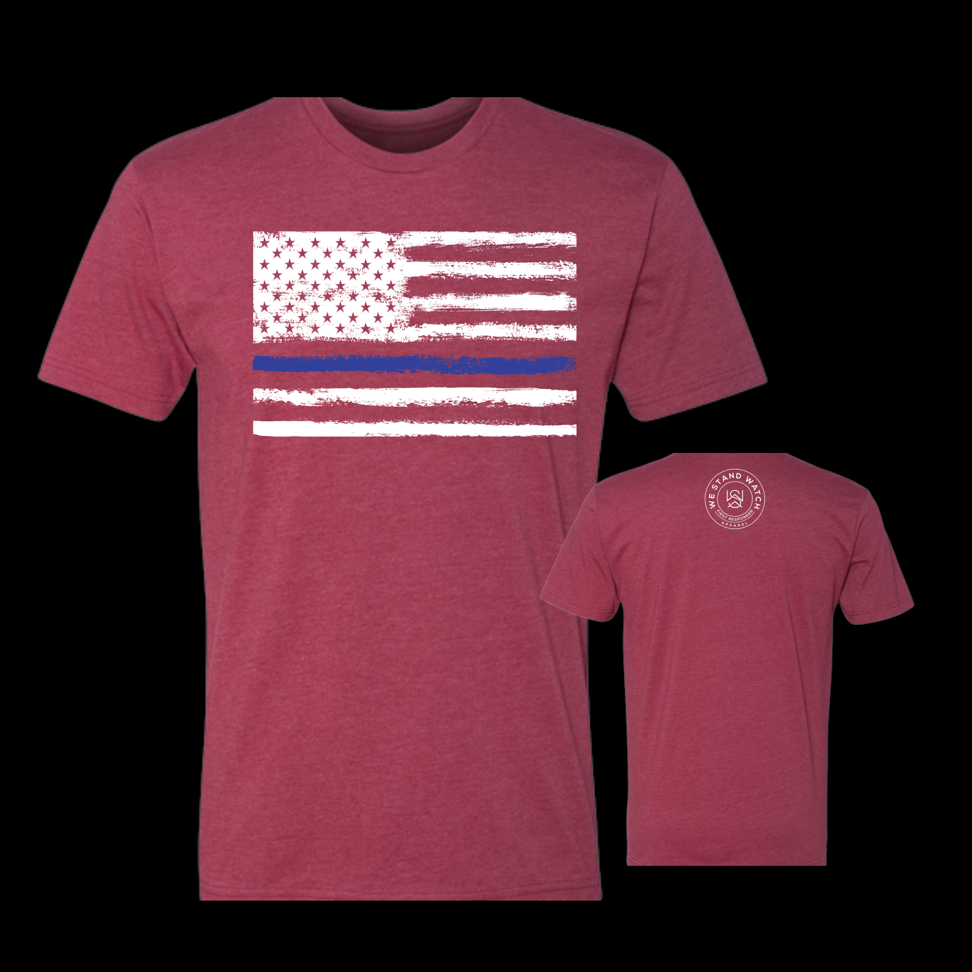 Blue Line White Flag - We Stand Watch