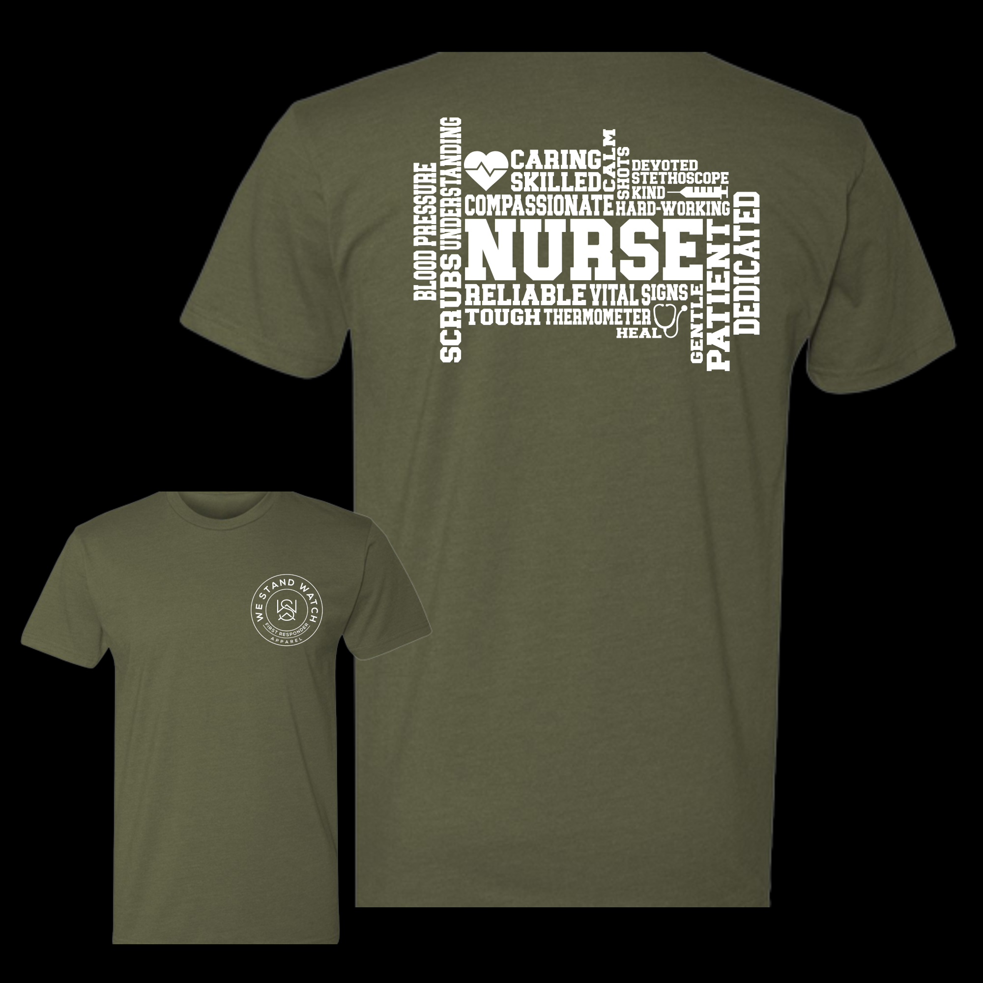 Nurse Word Back (White) - We Stand Watch