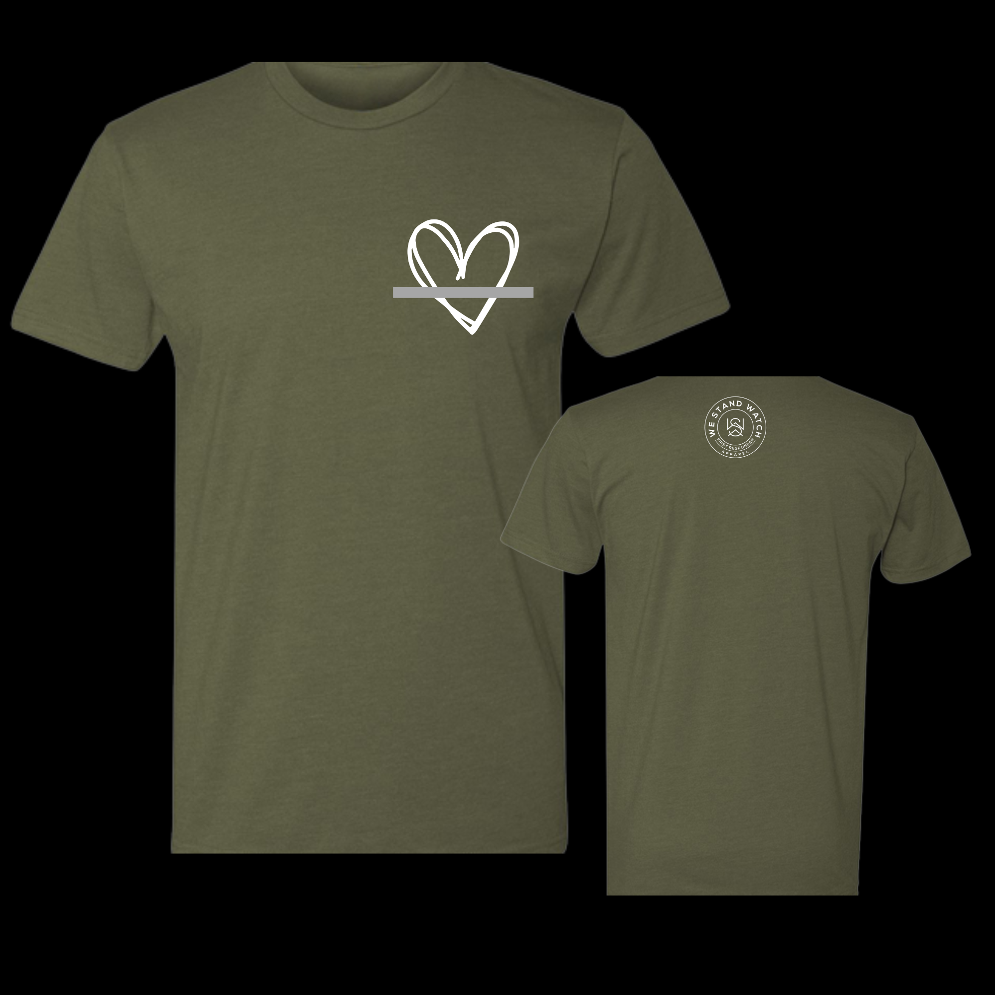 Corrections White Simplistic Heart Gray - We Stand Watch