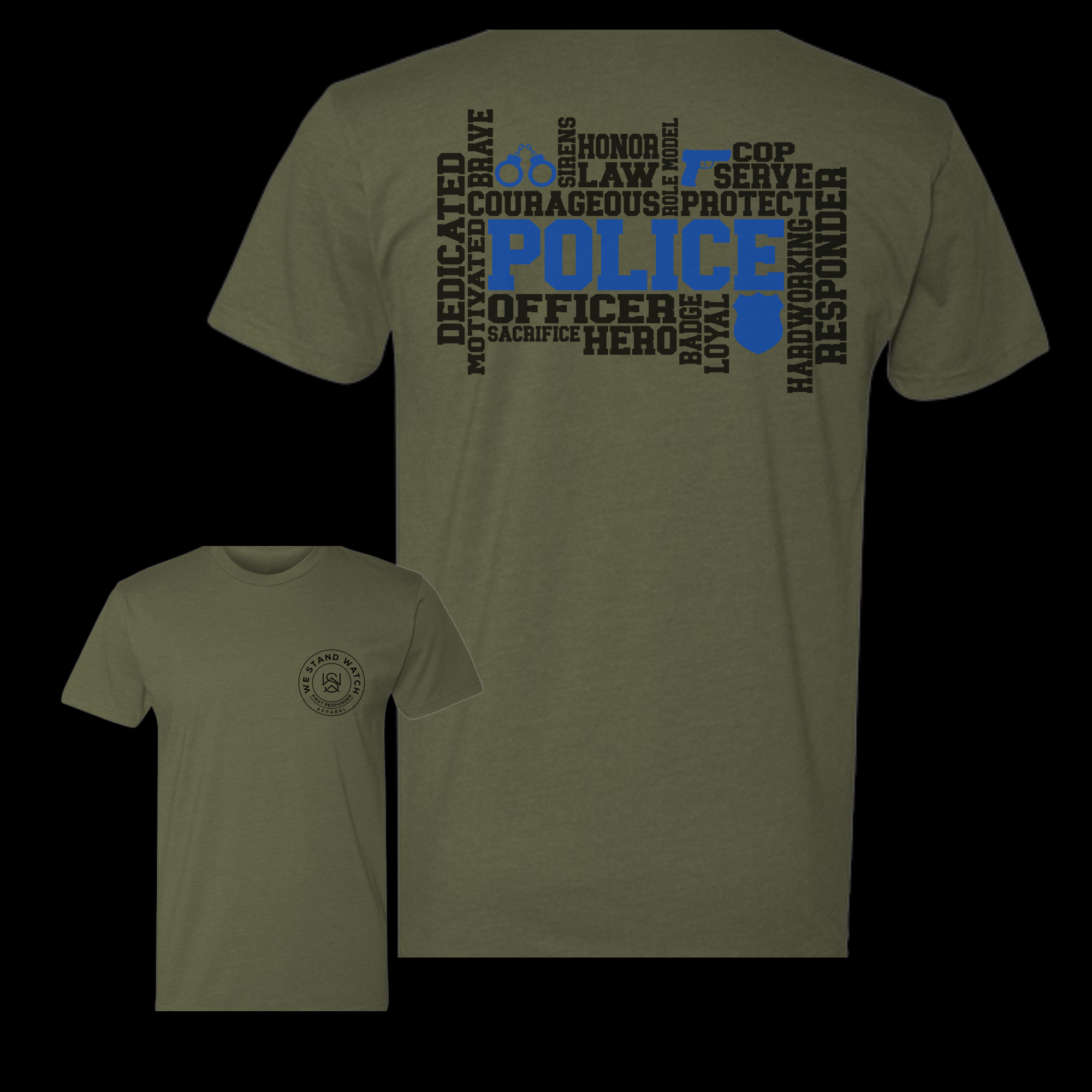 Police Word Back - We Stand Watch