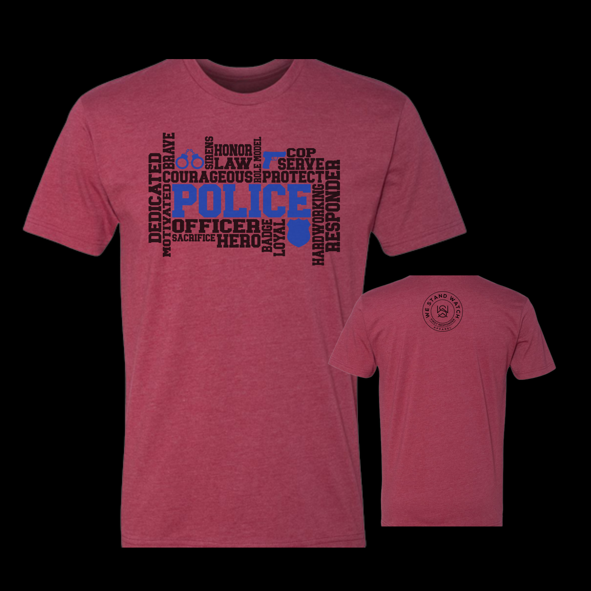 Police Front Word - We Stand Watch