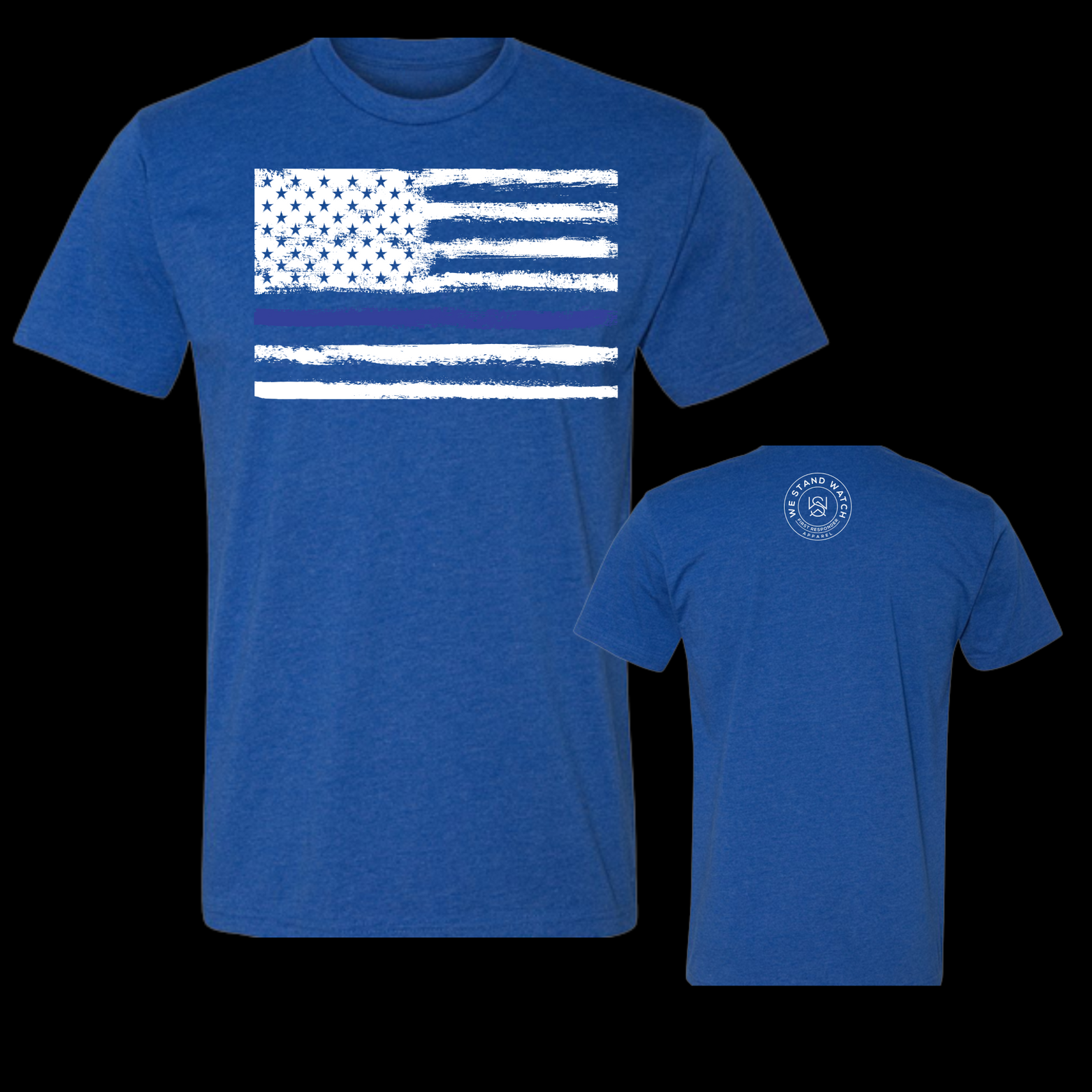 Blue Line White Flag - We Stand Watch